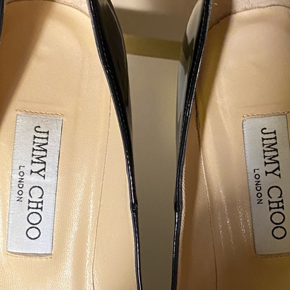Jimmy Choo ‘Love 100’ Patent Leather Pointed Toe Pumps, Black | EU 39.5 - Picture 11 of 13